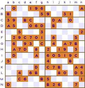 Rectangular Sudoku Puzzle 2x7