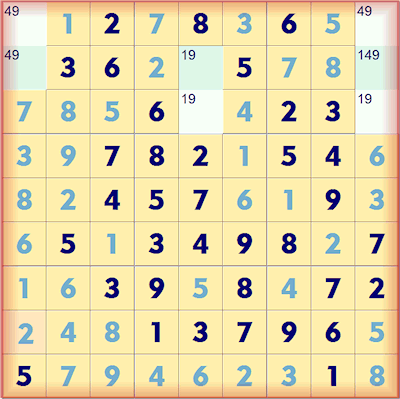Samurai Sudoku Lower Left complete