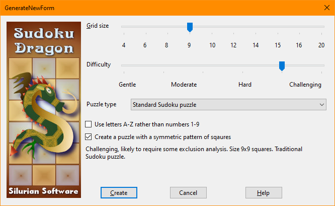 Generate new Sudoku puzzle