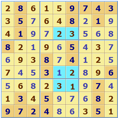 Multiple Solution Sudoku Solution 1