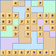 Jigsaw Sudoku Puzzle