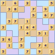 Jigsaw Sudoku Puzzle
