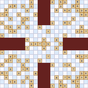 Samurai Sudoku Puzzle