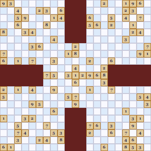 Samurai Sudoku Puzzle